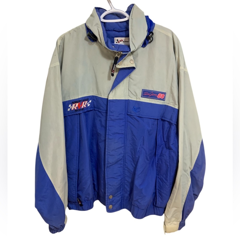Vintage Dale Jarrett Robert Yates XL Nylon Nascar Jacket 1990s Chase Authentics